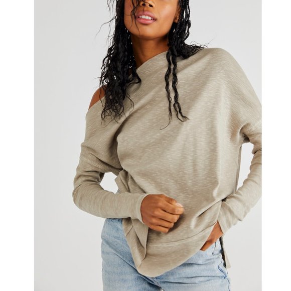 NWT Free People Get Together Long Sleeve / Shitake - Picture 1 of 4